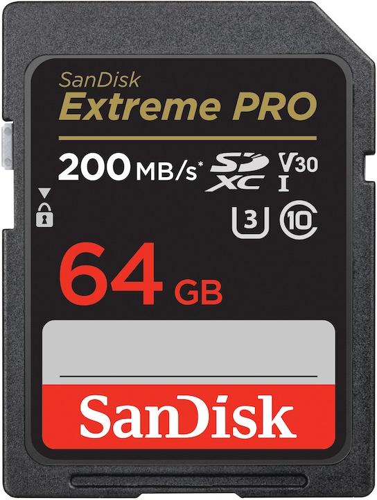 SanDisk Extreme PRO UHS-I V30 (64 GB, SDXC, U3, UHS-I)