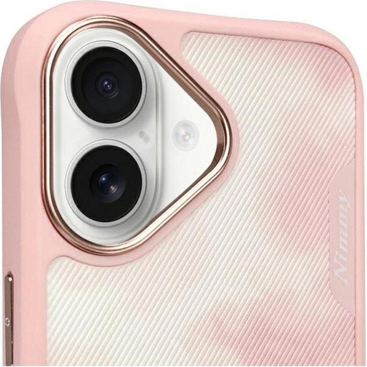 Actual product image Nimmy case iPhone 16 6.1" pink Big Eyed Pet 2.0 Cat (Apple iPhone 16)