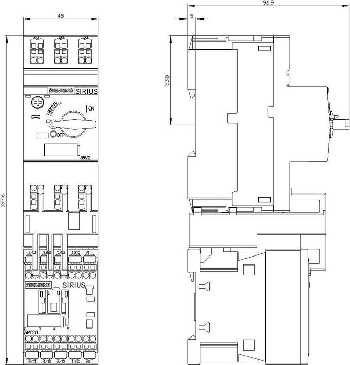 Produktbild Siemens Verbraucherabzweig 3RA2110-1AE15-1AP0