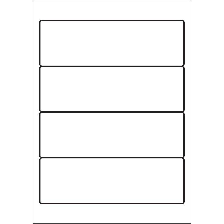 Sorex, Etiketten, A4 Etiketten 192 x 61 mm weiss (100 Blatt)