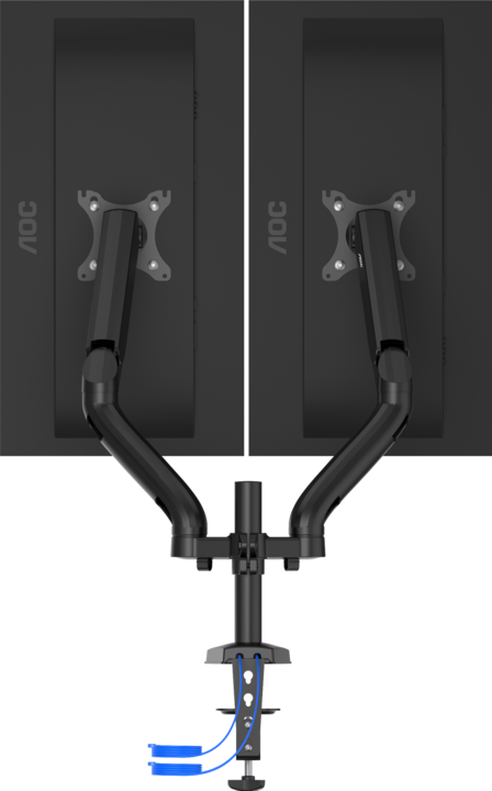 Actual product image AOC AD110DX Flat Panel Desk Mount 80 cm (31.5"" ) Black Table/Bench (Table, 31.50")