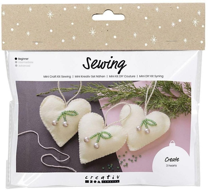 Produktbild Creativ Company Bastelset Nähen Herzen