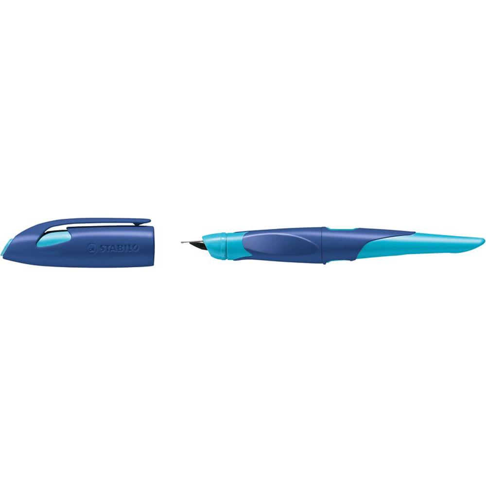 STABILO, Schreibstifte, EASYbirdy ergonomischer Schulfüller für Rechtshänder Standard-Feder (Blau, 1 x)