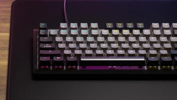 Actual product image Corsair CLAVIER K70 CORE RGB Gris (FR, Cable)