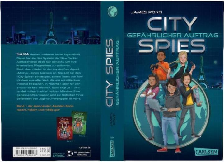 Image du produit City Spies 1: Gefährlicher Auftrag (Allemand, James Ponti, Tungstène Ströle, 2022)