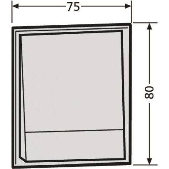 Renz, Klingel + Türsprechanlage, Tastenmodul 97-9-85269 1 Taster weiss (alt: 97-9-85094)