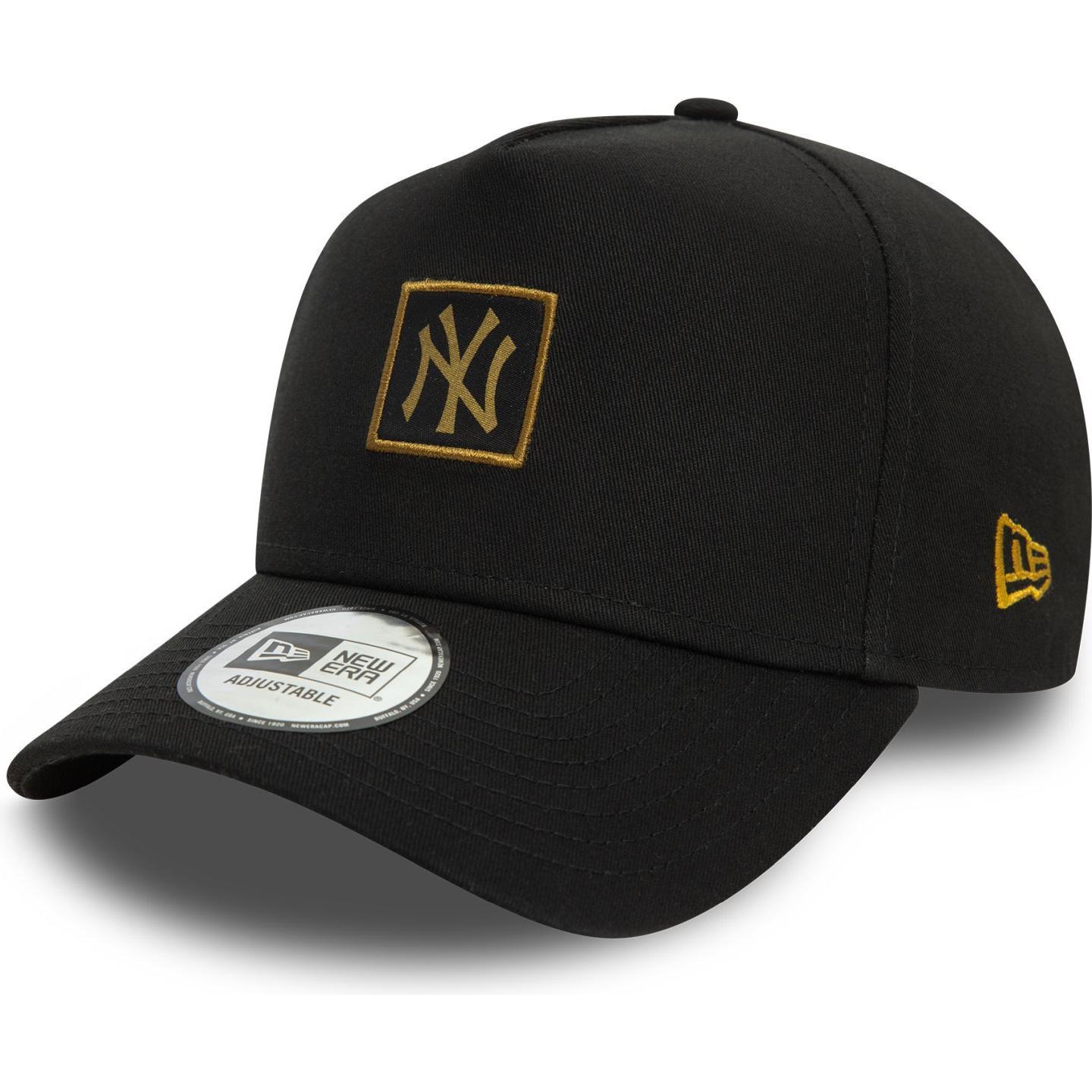 New Era, Herren, Cap, E-Frame Snapback Cap - Plate New York Yankees, Schwarz, (One Size)