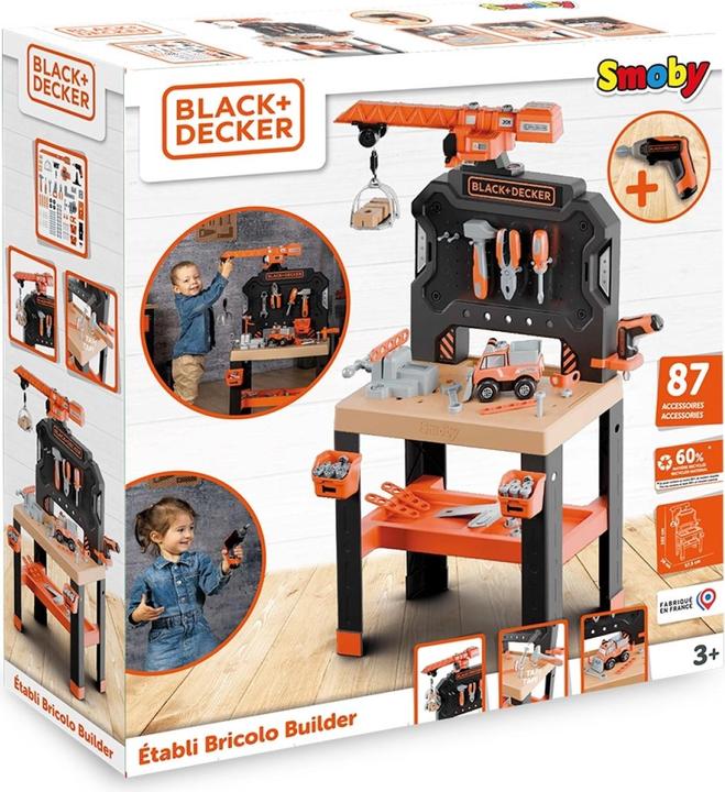 Produktbild Smoby Black+Decker Werkbank mit Kran