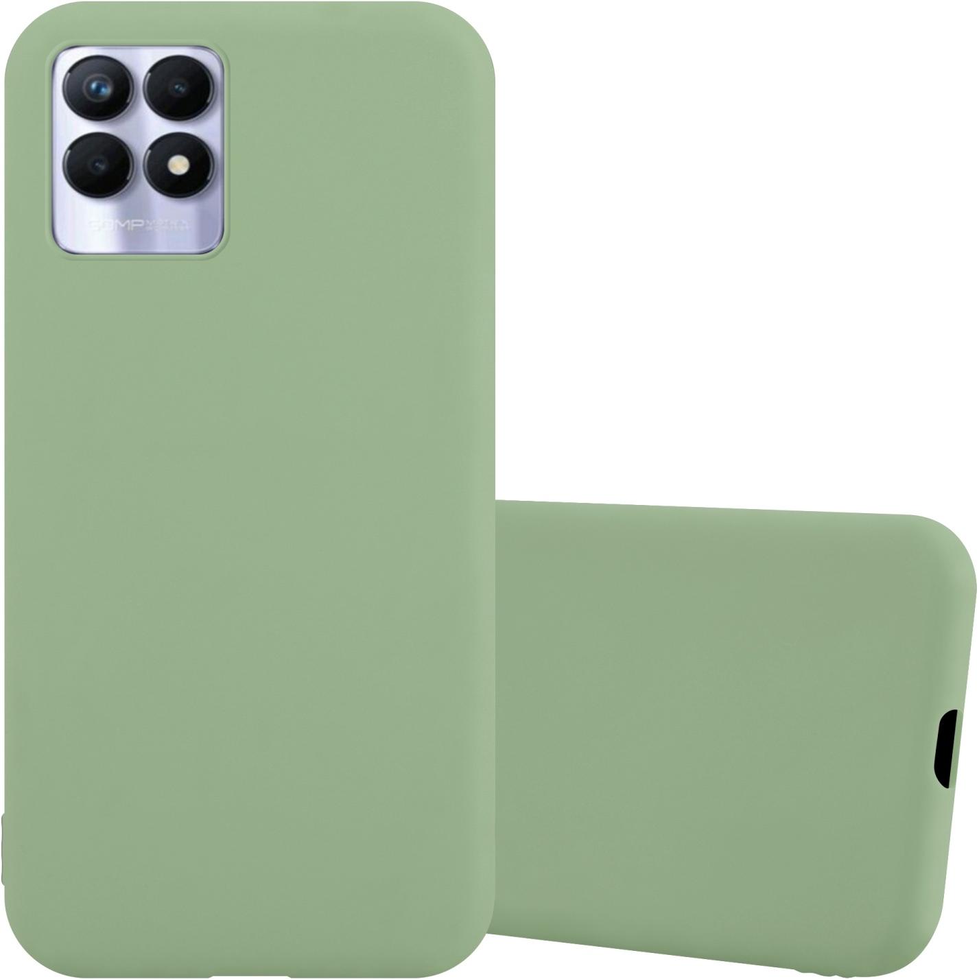 Cadorabo TPU Candy Hülle für Realme 8i / Narzo 50 4G (Realme 8i), Smartphone Hülle, Grün