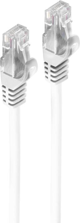 Actual product image Shiverpeaks BASIC-S patch cable Cat. 6A, U/UTP, white, 10.00 m withCat.7 raw cable, assignment: EIA/TIA 568B (U/UTP, CAT7, 10 m)