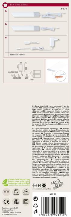 Immagine prodotto Paulmann Luce sottopensile Bredo