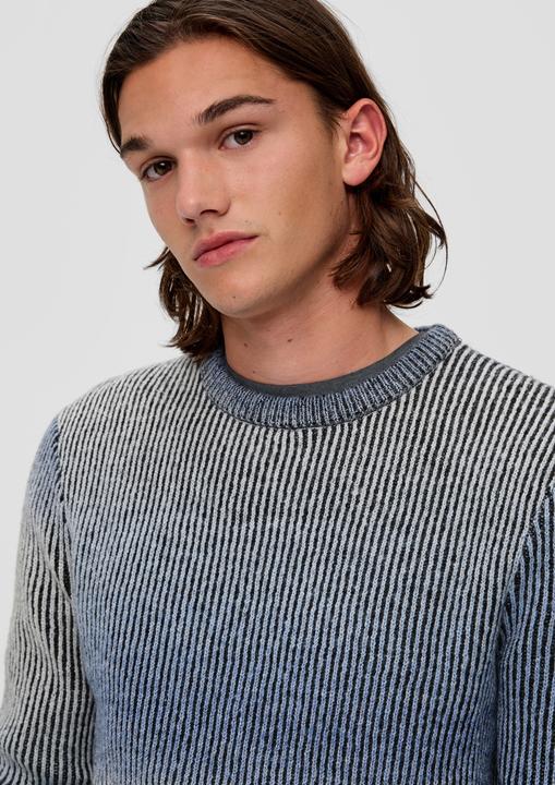 Image du produit s.Oliver Strickpullover Strickpullover mit Rippblende (XL)