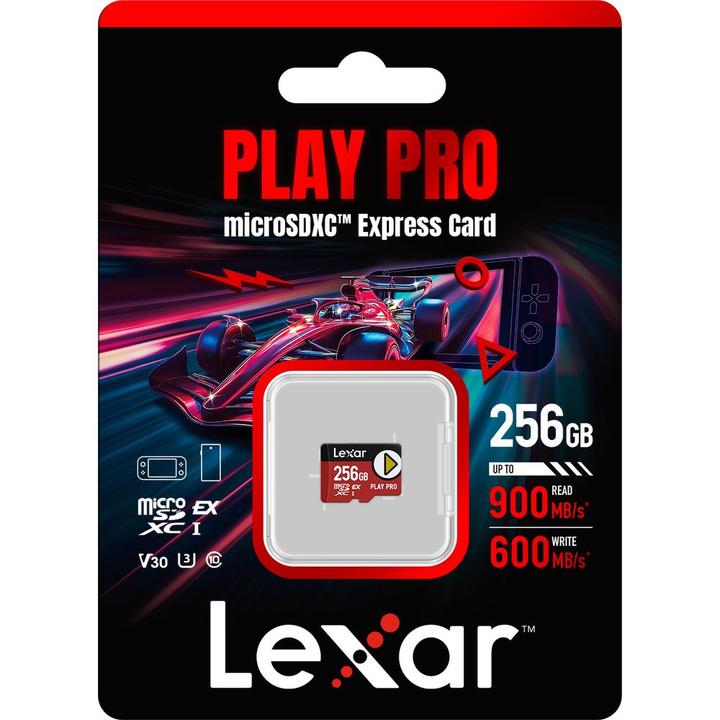 Actual product image Lexar Play Pro (256 GB, microSD Express, U3, UHS-I)