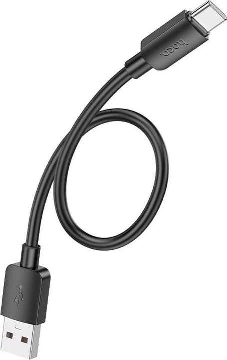 Produktbild Hoco USB-A to USB-C X96, 27W, 0.25m, schwarz (0.25 m, USB 2.0, 27 W)