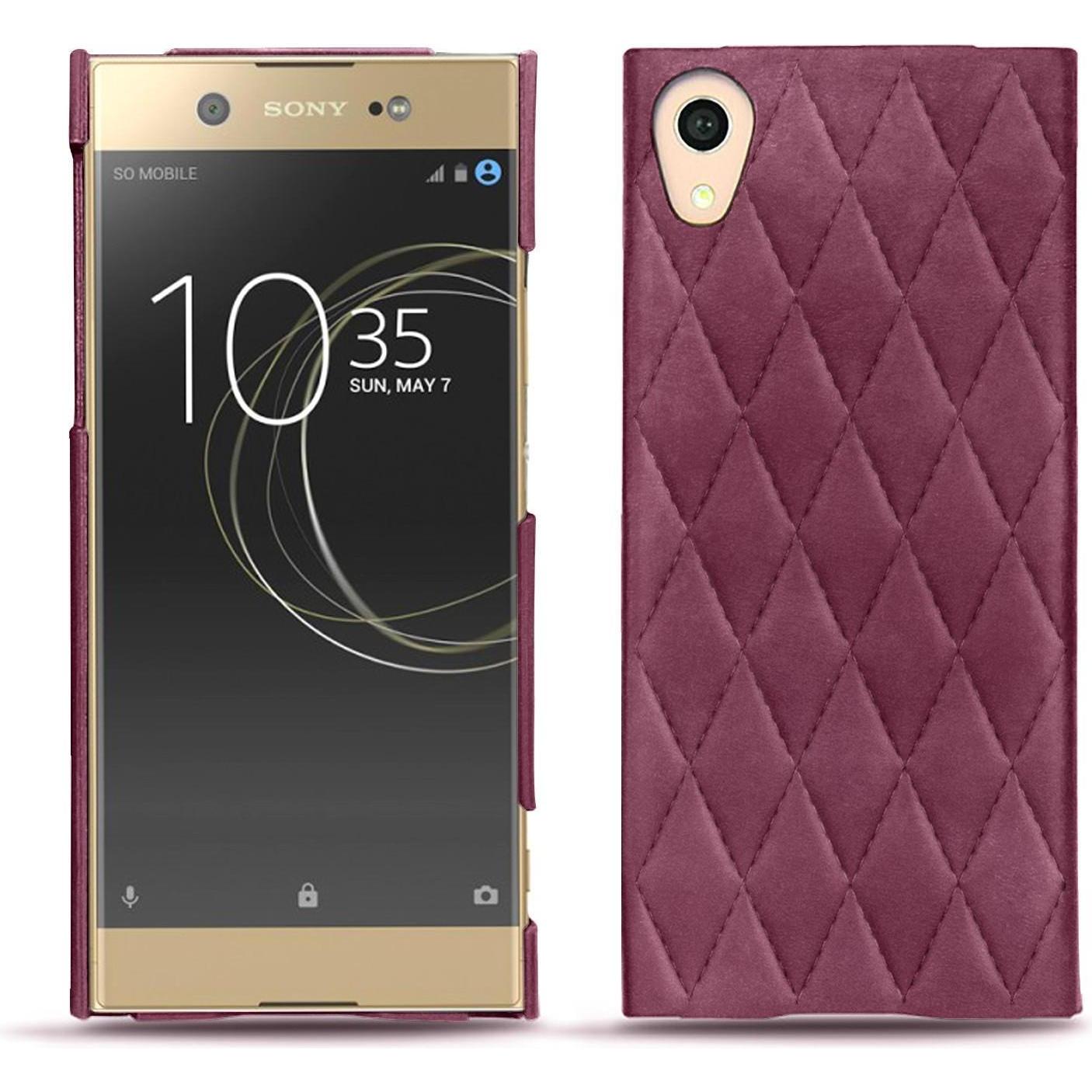 Noreve Lederschutzhülle (Sony Xperia XA1 Ultra), Smartphone Hülle, Violett