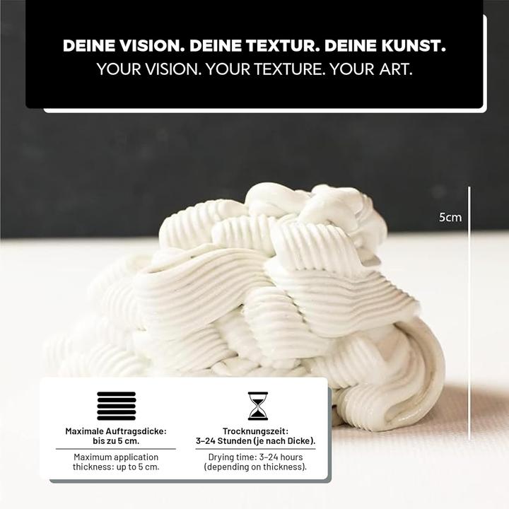 Actual product image LM Kreativ Strukturpaste fein für Acrylmalerei