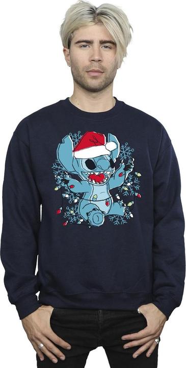 Produktbild Disney Lilo And Stitch Christmas Lights Sketch Sweatshirt (5XL)