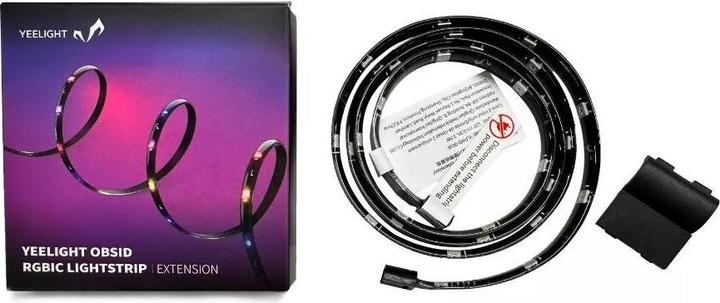Immagine prodotto Yeelight Striscia luminosa di prolunga, 3,5W, OBSID RGBIC, 1m, nero (Multicolore, 100 cm, Interno)