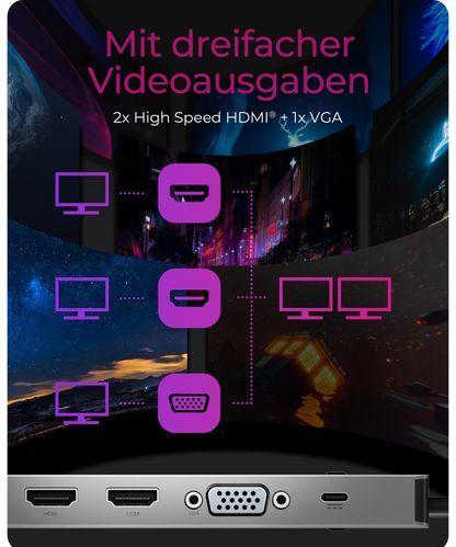 Produktbild Icy Box IB-DK2106a-CPD (USB-C, 6 Ports)