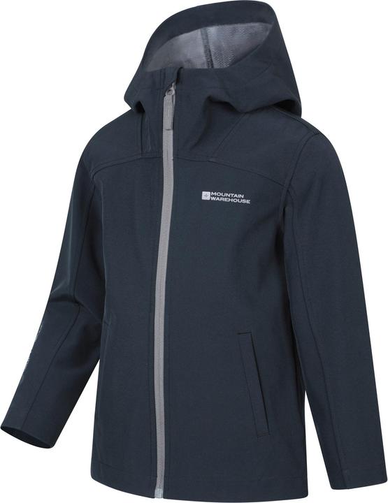 Actual product image Mountain Warehouse Childrens/Kids Retreat Lightweight Soft Shell Jacket (116)