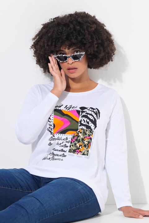 Produktbild Angel of Style T-Shirt, Patch-Print, Langarm (46)