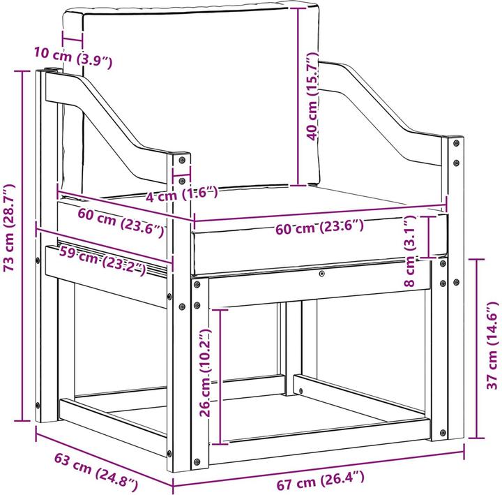 Produktbild vidaXL Outdoor-Sofa