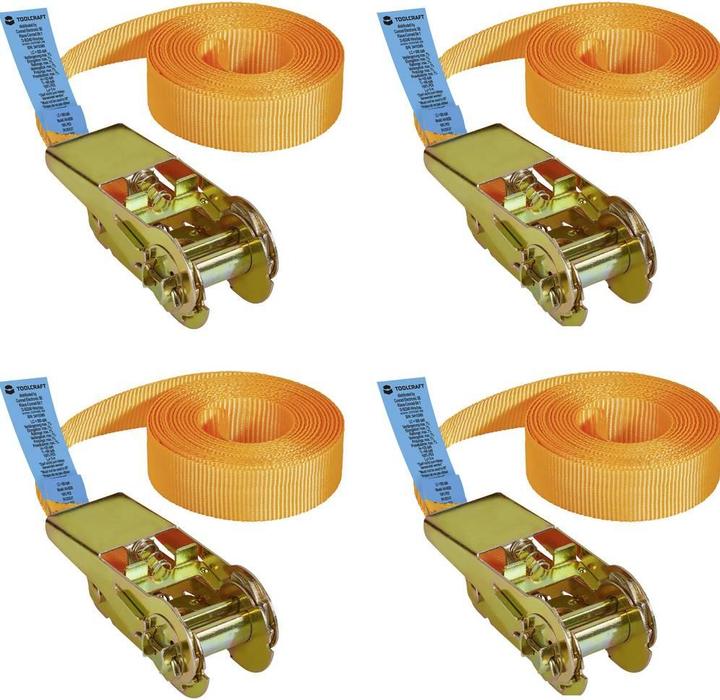 Produktbild Toolcraft Zurrgurte mit Ratschenmechanismus bis 500 daN (konform zur DIN )