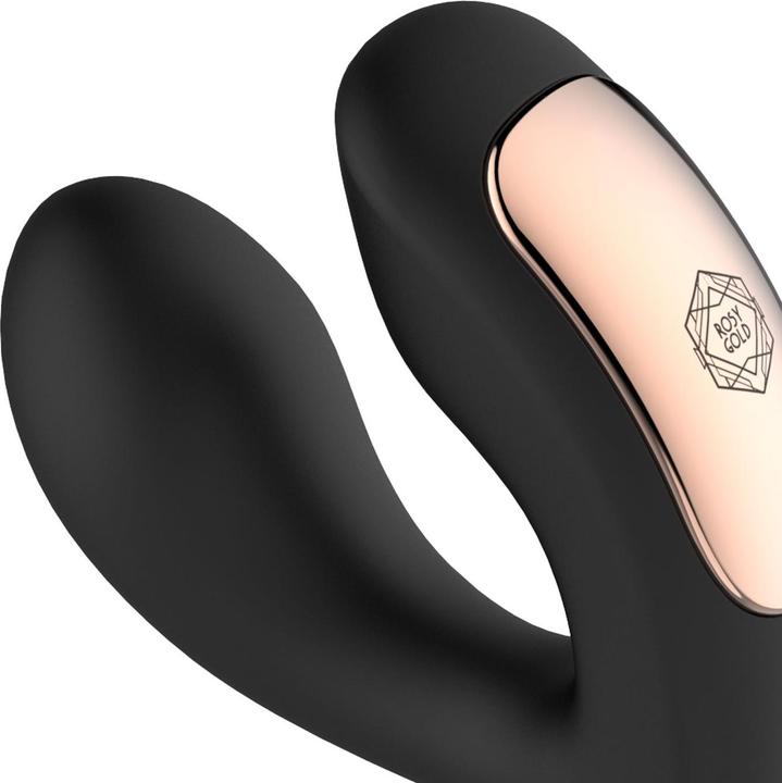 Actual product image Rosy Gold – Wearable Vibrator with Luxury Charging Case – Black
