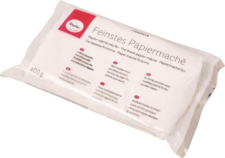 Image du produit Rayher Porzella - papier mâché le plus fin, 400 g