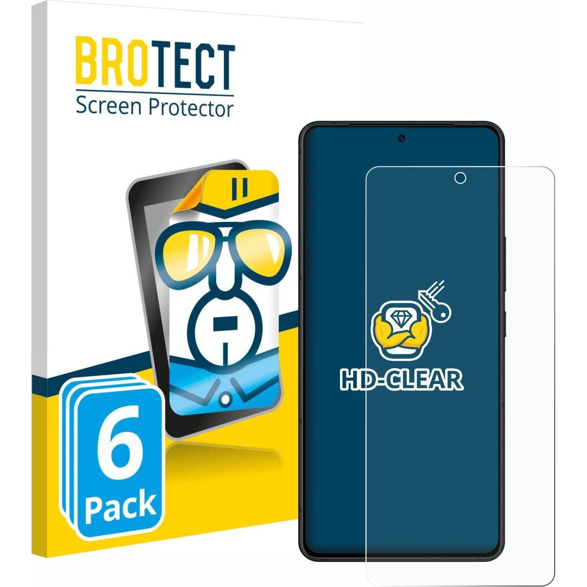 BROTECT Schutzfolie Displayschutz Displayschutzfolie Folie Klar Transparent (6 Stück, Asus ROG Phone), Smartphone Schutz...