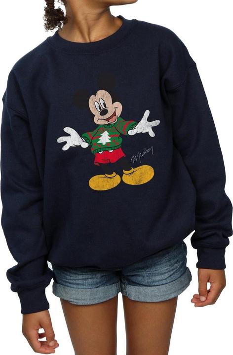 Produktbild Disney Mickey Mouse Christmas Jumper Sweatshirt Mädchen (152, 158)