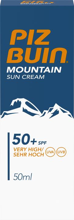 Actual product image Piz Buin Mountain Suncream (Suntan cream, SPF 50+, 50 ml, 72 g)