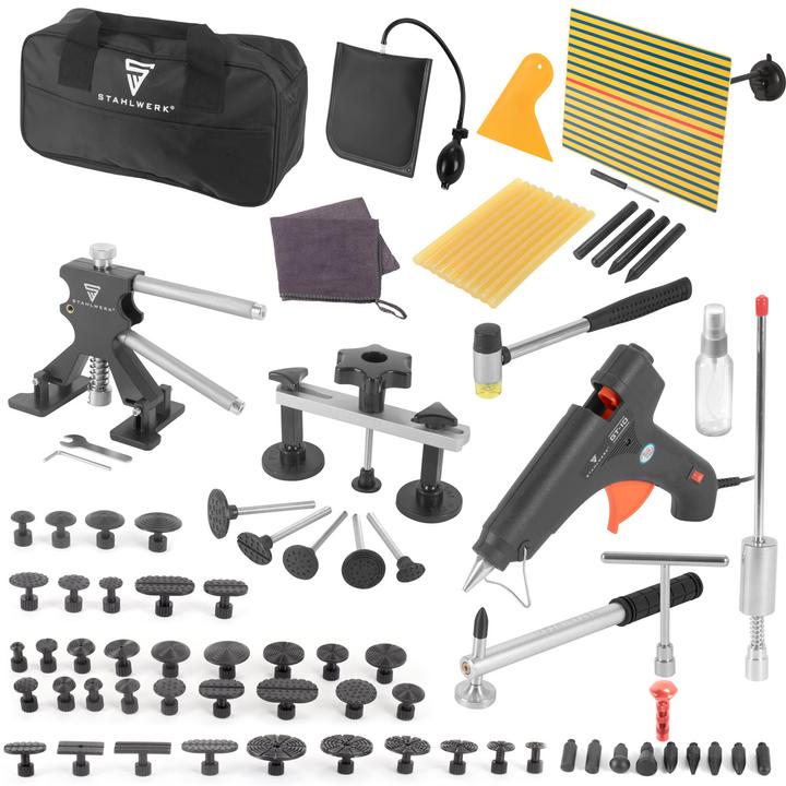 Stahlwerk Dellen-Reparatur-Set 83-teiliges Kfz Smart Repair Ausbeul-Set