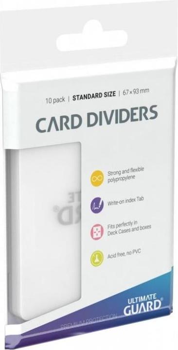 Actual product image Ultimate Guard Card Separator Standard Size Transparent 10