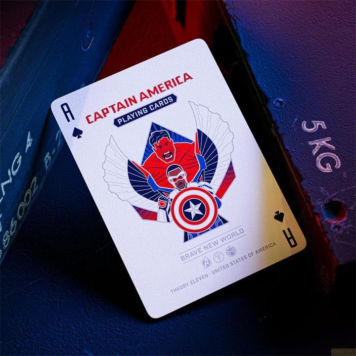 Actual product image Theory11 Captain America Spielkarten Patriotic Design (English)