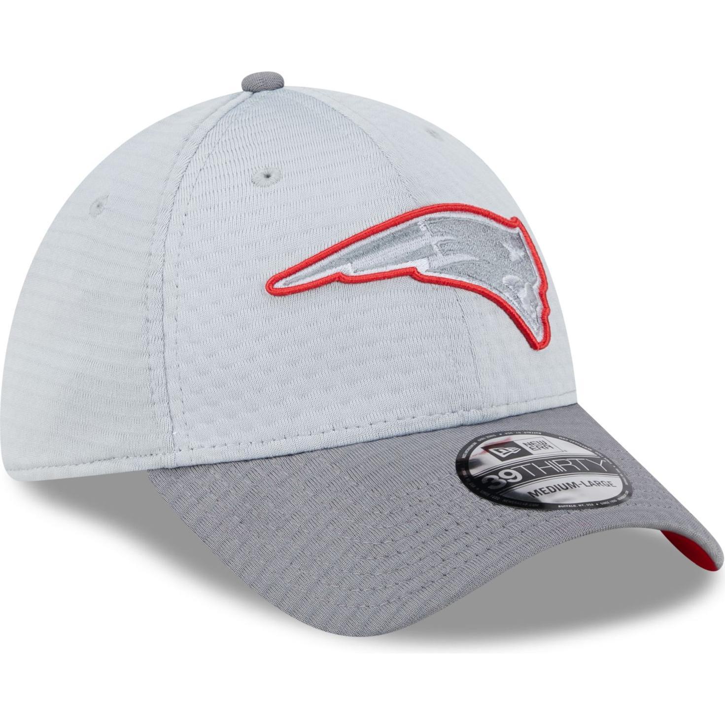 Thumbnail - New Era, Herren, Cap, 39Thirty Cap TRAINING 2024 New England Patriots - M/, Grau, (M)