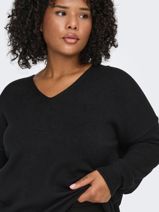 Image du produit Only Pull en maille curvy col V (S)