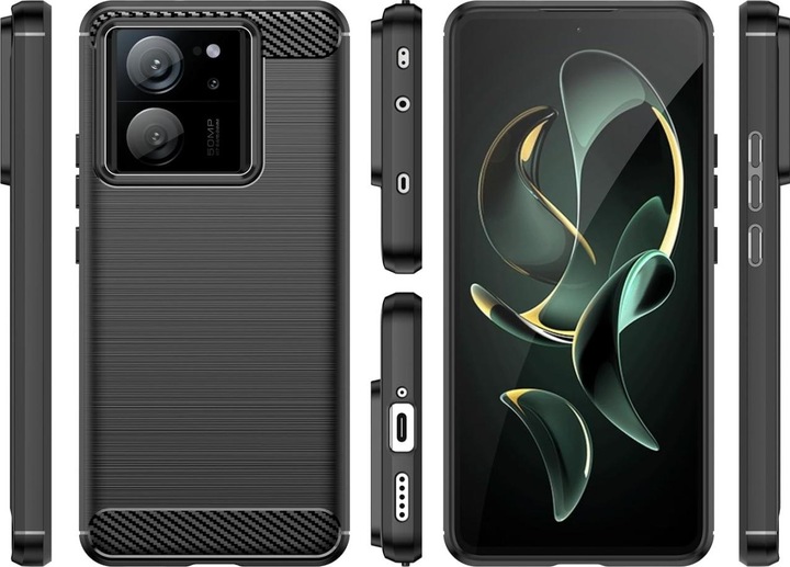 Produktbild Screenguard Xiaomi 13T Pro Hülle Carbon Brushed Soft TPU (Xiaomi 13T Pro)