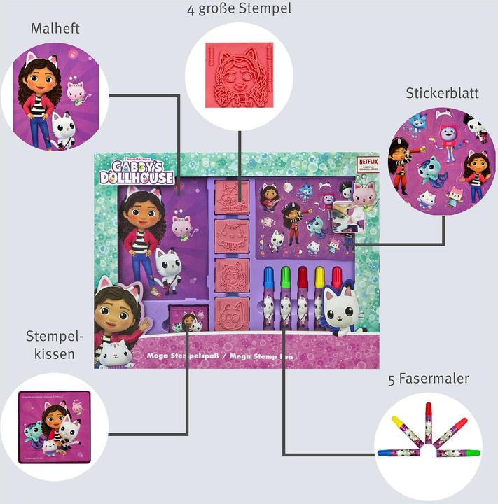 Produktbild Gabby's Dollhouse Mega Stempelspass