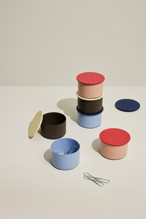 Actual product image Hübsch District Storage Box Small Brown/Yellow (10 cm)