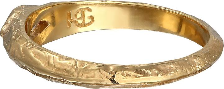 Image du produit Haze & Glory Bague améthyste vert clair structure rugueuse 925 argent sterling (64, Argent 925)