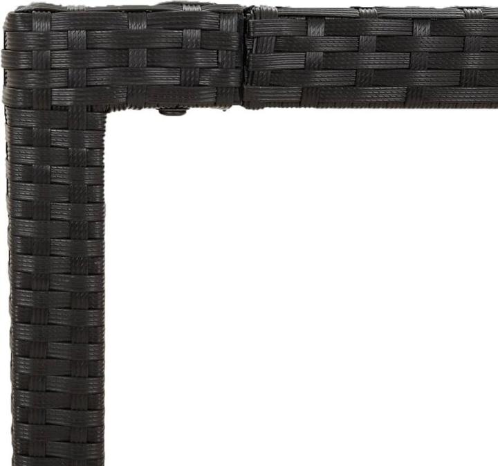 Immagine prodotto VidaXL Mobili da giardino set da pranzo set da giardino gruppo di sedute 7 pezzi in polirattan nero (190 cm)