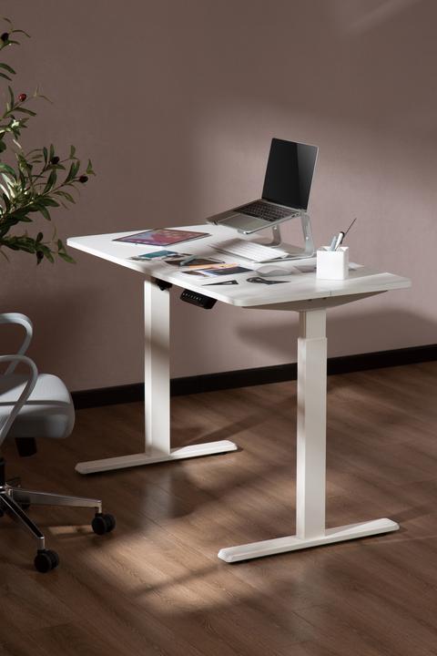 Actual product image Ergowork Compact Electric Desk Frame, white