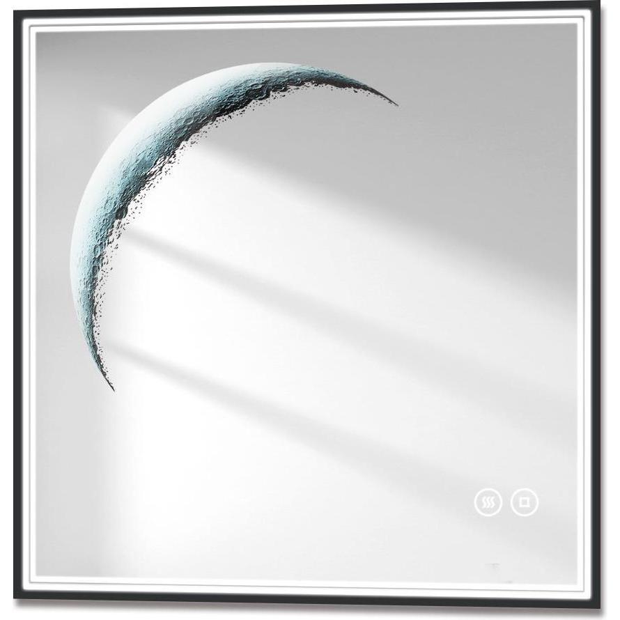 Emke, Spiegelschrank, Badspiegel mit Beleuchtung 70*50cm,Beschlagfrei, Kaltweiss6500K, Dimmbar, Touch Schalter