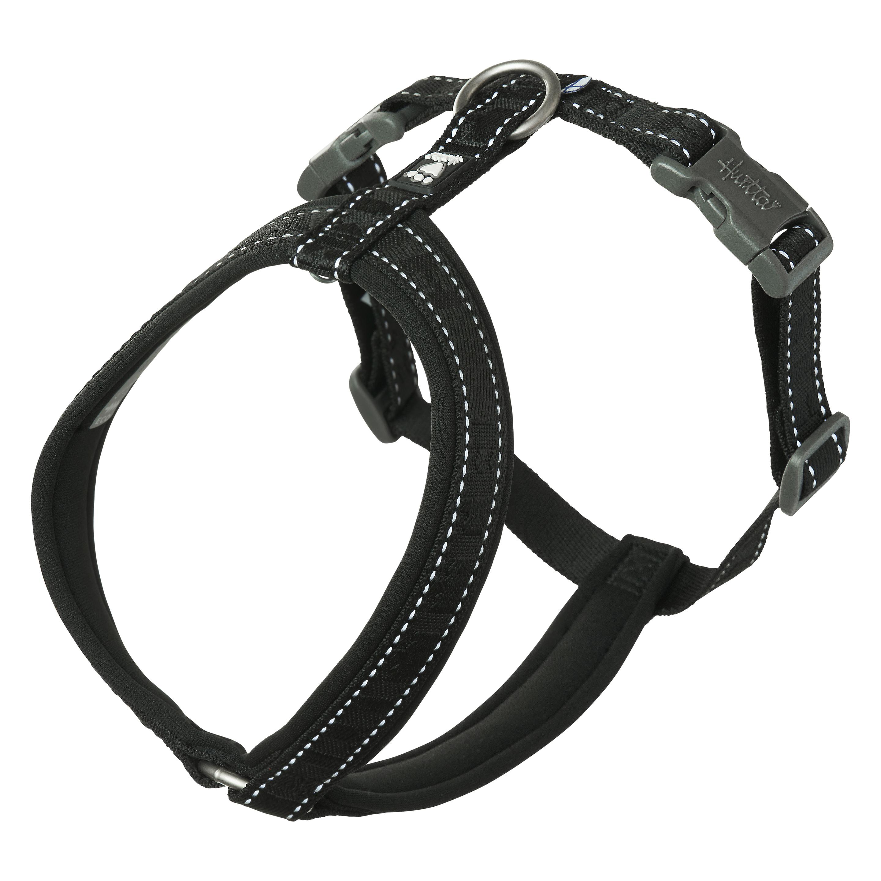Hurtta Harnais casual en Y ECO 60-70 cm raven (Chien, Sport canin), Collier + laisse