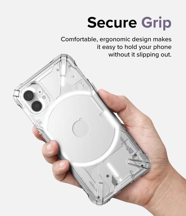 Produktbild Ringke Fusion X case armored cover with Nothing Phone 1 frame transparent (FX667E52) (Nothing Phone (1))