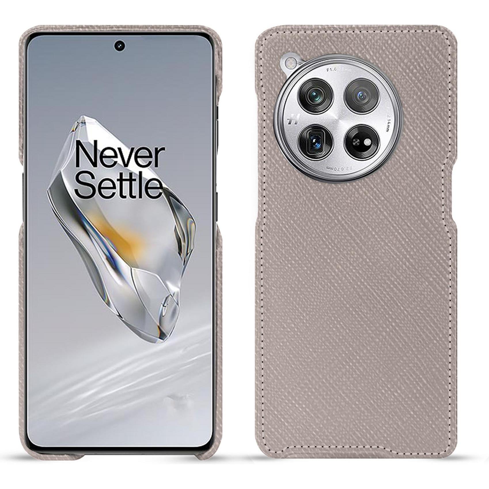 Noreve Lederschutzhülle (OnePlus 12), Smartphone Hülle, Beige