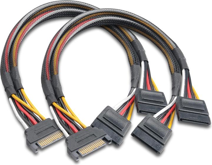 Produktbild Akasa SATA Strom-Y-Kabel - 30cm, 2er Pack