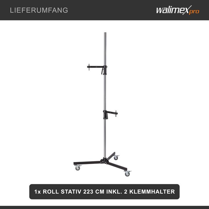 Image du produit Walimex pro Par trépied roulant (223 cm, 12 kg)