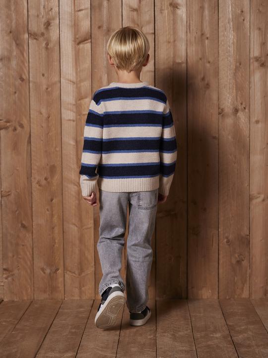 Image du produit Vertbaudet Flauschiger Pullover mit Streifen für Jungen (92)